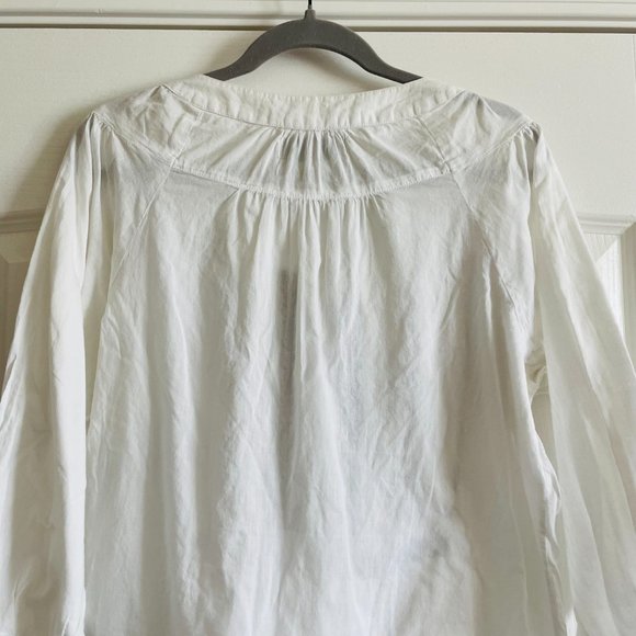 Beautiful Vintage Soul Boho Peasant Embroidered Cotton Top Size L - Picture 8 of 8